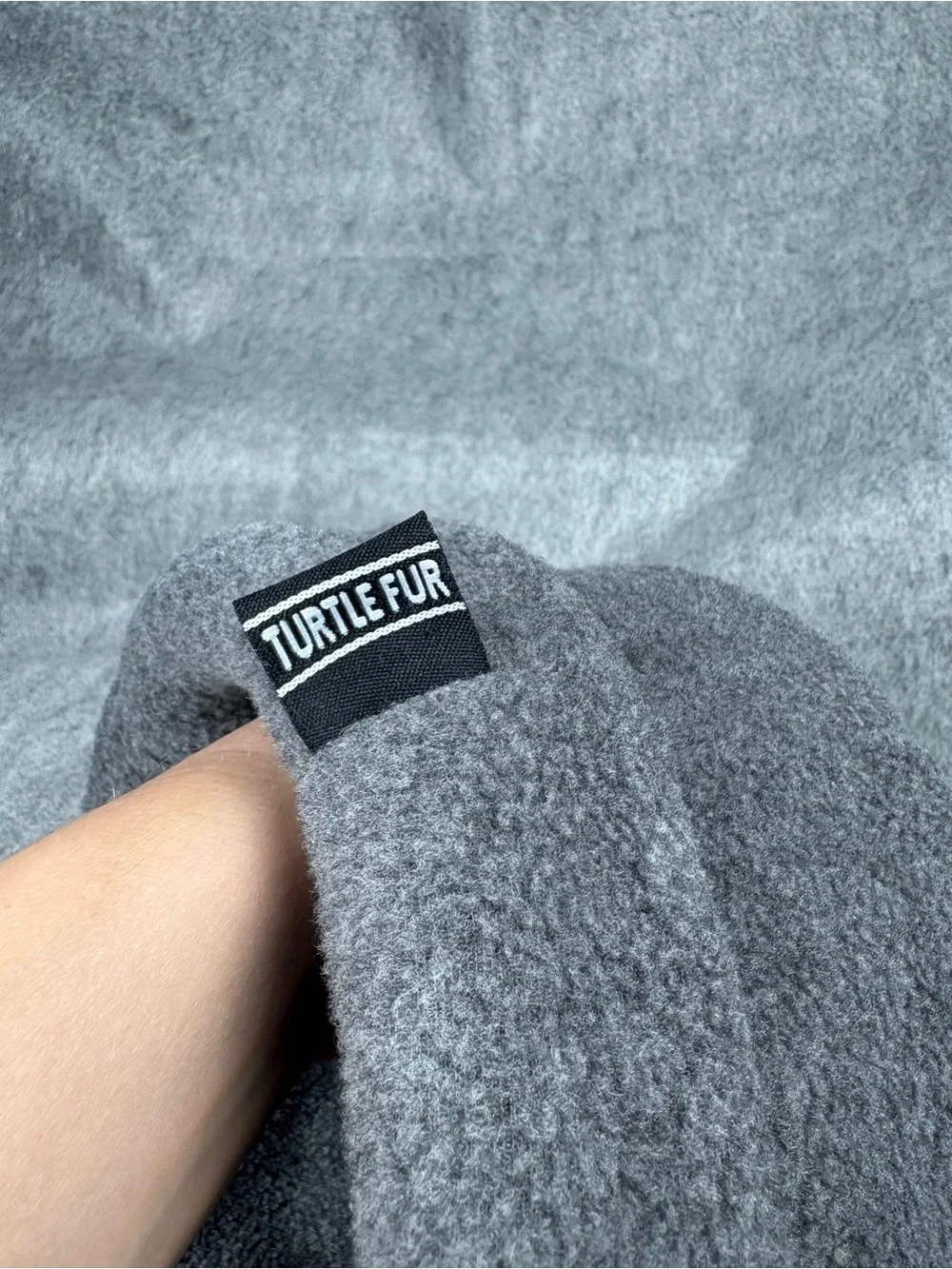 Turtle Fur Gray Fleece Beanie Adult Winter Hat